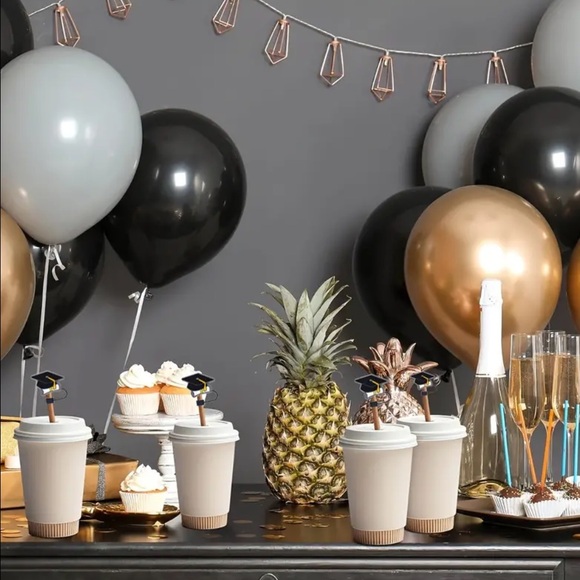 Straw Topper for Grads, NEW, Black, 10mm Straws - Picture 9 of 9